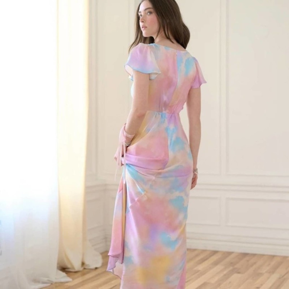SELKIE The Dopamine Flutter Rainbow Slip Dress (size XS & S) - Picture 3 of 11